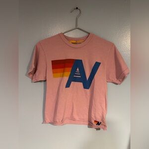 Aviator Nation Boyfriend Tee Light Purple Small